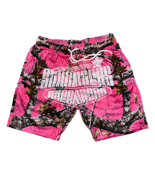 Pink Camo Basketball Shorts