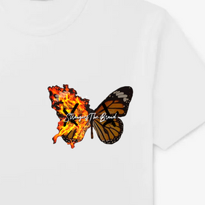 White Be Free 🦋 Tee