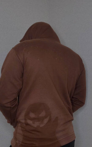 BROWN SPOOKY HOODIE