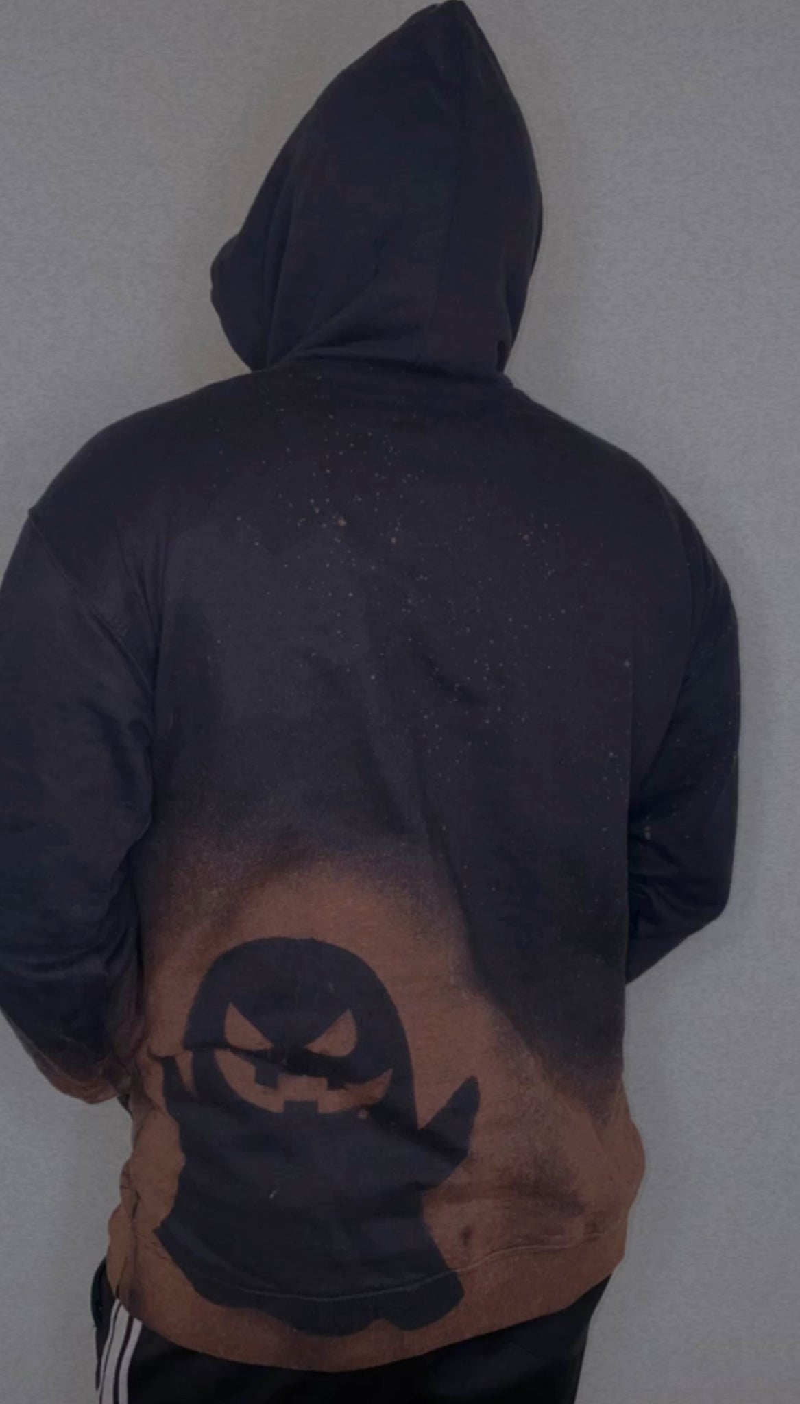 BLACK SPOOKY HOODIE